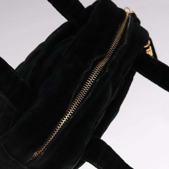 CHANEL Matelasse Hand Bag Suede Black CC Auth - Picture 7 of 16